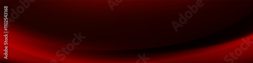 Abstract Red Gradient Background Dark Curves, Smooth Shadows, Intense Hues