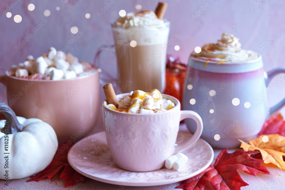 Pumpkin Spice and Caramel Hot Chocolate. Pumpkin Spice and Caramel Hot Chocolate.