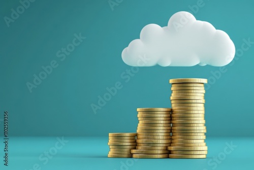 Cloud Computing Cost Efficiency, cost efficiency in cloud computing with an image showing pay-per-use pricing models, resource optimization techniques 