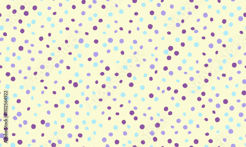 Seamless polka dot vector with geometric circles, perfect for fabric prints, posters, or abstract backgrounds. Trendy pattern for wallpapers and textile designs.