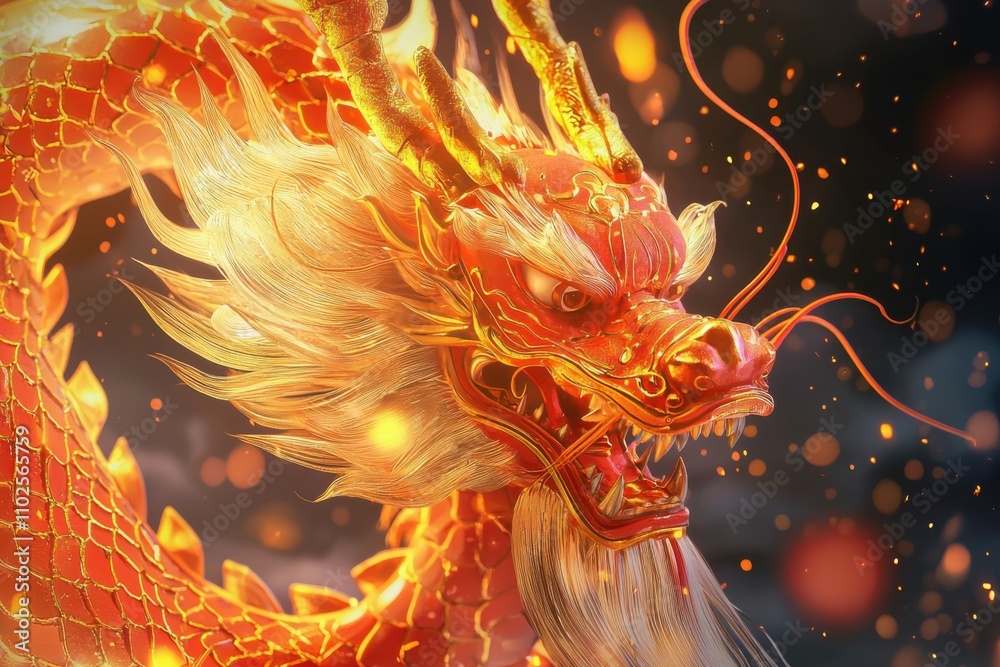 Obraz premium Chinese New Year of the Dragon 2024, 