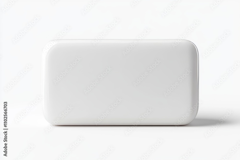 A white box with no design on it, the perfect form of soap A white box with no design on it, the perfect form of soap