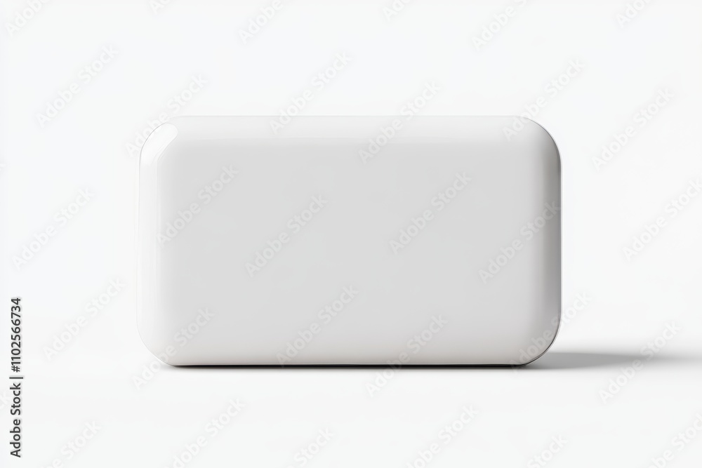 A white box with no writing on it, the perfect form of soap A white box with no writing on it, the perfect form of soap
