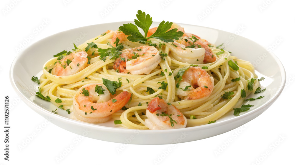 High-Angle Close-up of Shrimp Scampi Pasta in White Bowl, Isolated on White Background, Food Photography, Italian Cuisine
Shrimp scampi, pasta, seafood, italian food High-Angle Close-up of Shrimp Scampi Pasta in White Bowl, Isolated on White Background, Food Photography, Italian Cuisine
Shrimp scampi, pasta, seafood, italian food
