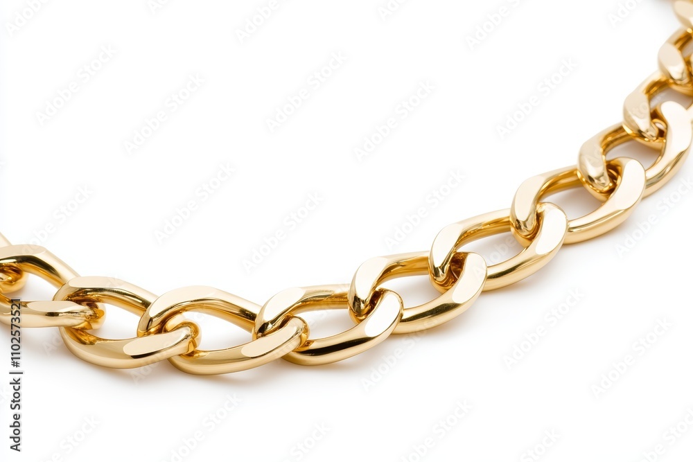 Fototapeta premium A gold chain with a gold clasp