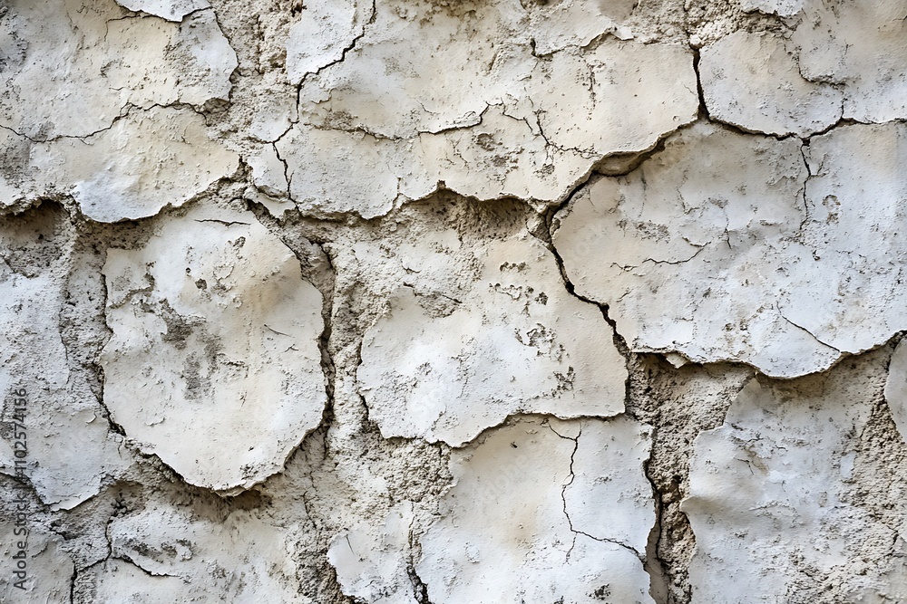 Fototapeta premium Cracked Plaster Wall Texture