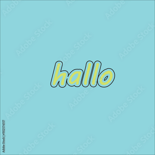 text hallo 