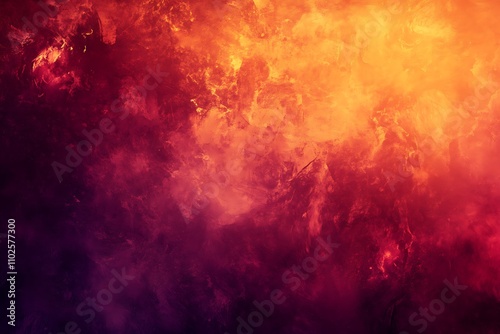 Abstract fiery background. Red and orange smoke texture.