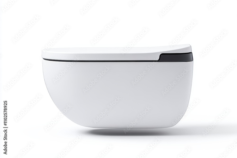 A white toilet with a black lid A white toilet with a black lid