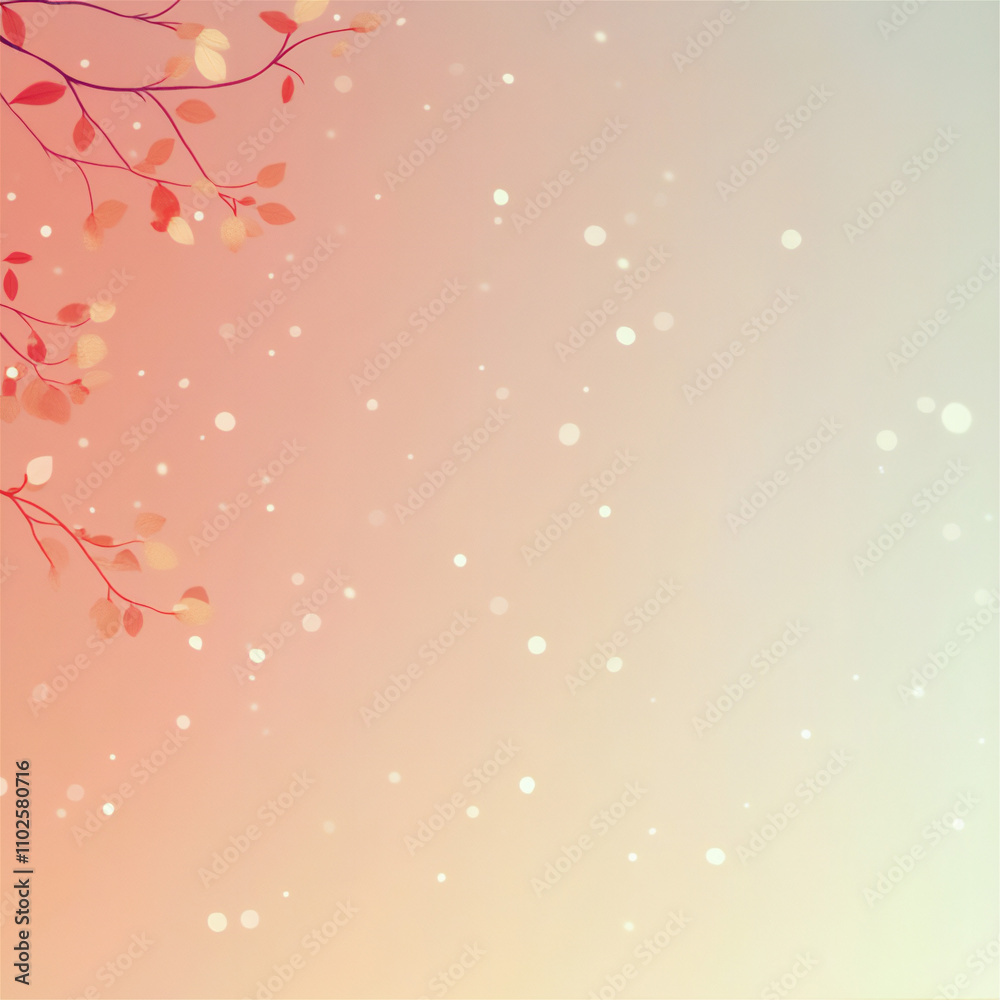 Gradient background with leaves Gradient background with leaves