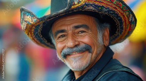 male charro cowboy wearing hat photo