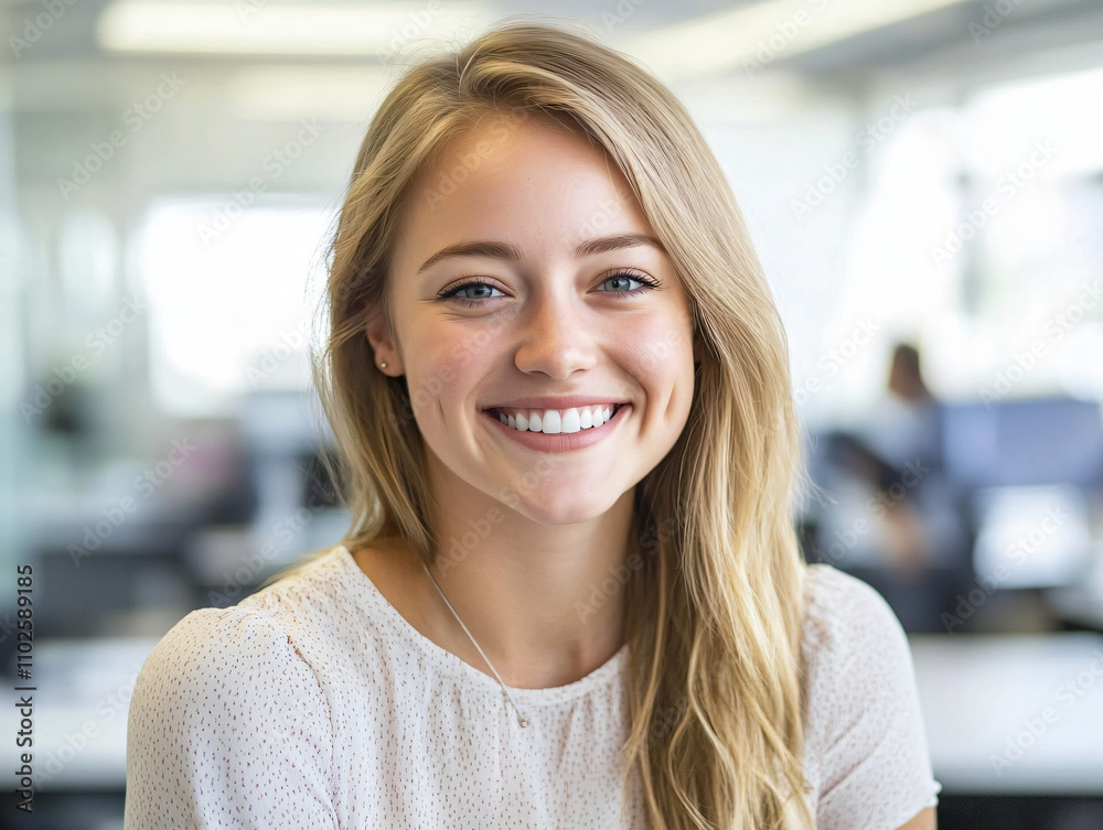 Confident Businesswoman in Modern Office Confident Businesswoman in Modern Office