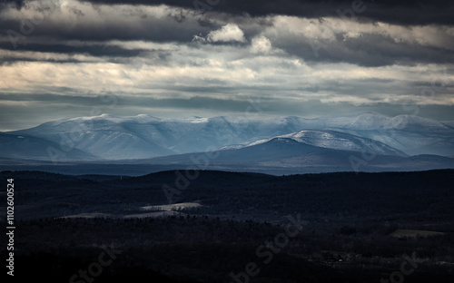 Photography Catskill Mountains, New York blanketed in late autumn snow