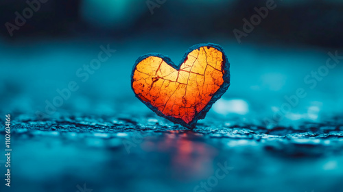 Heartbreaking beauty emerges from shattered pieces, inviting reflection on love and longing in a vibrant world