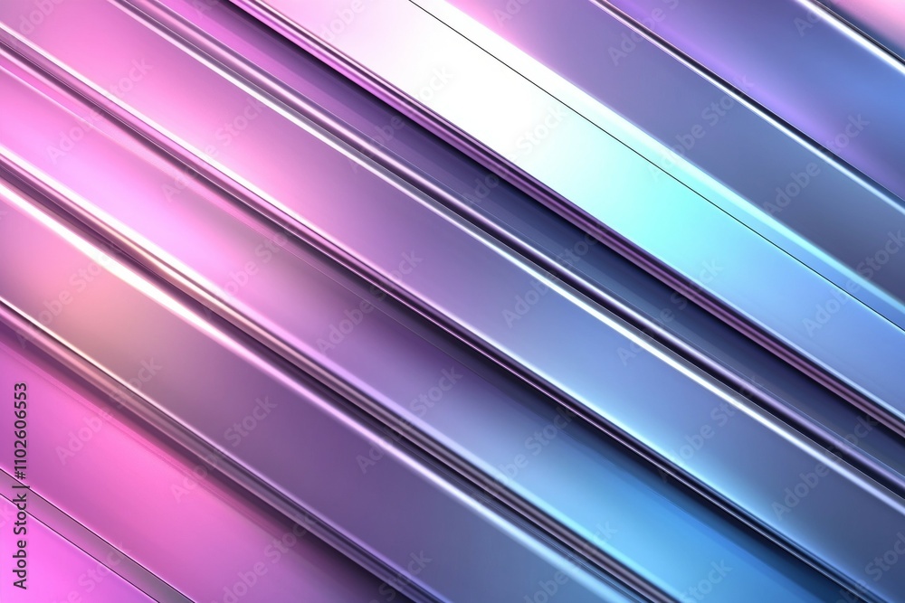 A colorful, metallic strip with a purple hue A colorful, metallic strip with a purple hue