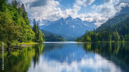 Alpine Lake Mountain Scenery