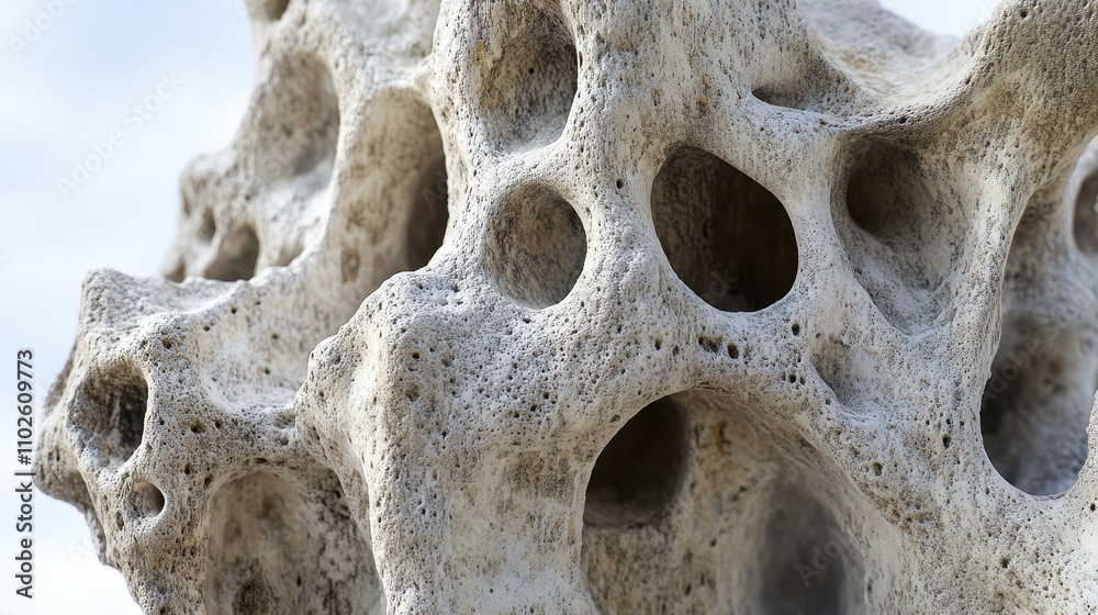 A Detailed Closeup Of Porous Weathered Rock Formation A Detailed Closeup Of Porous Weathered Rock Formation