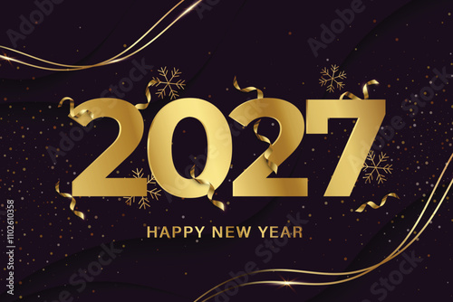 happy new year 2027 celebration background
