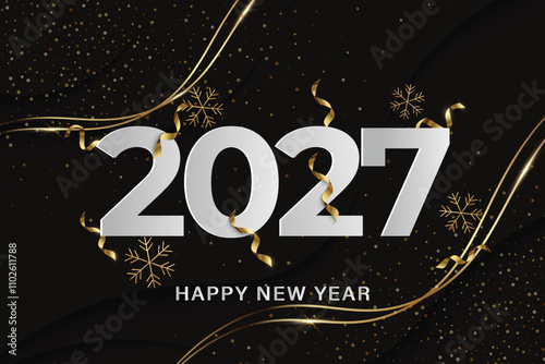 happy new year 2027 celebration background