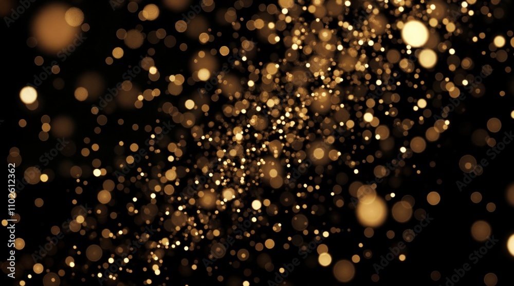 black and gold elegant sparkling abstract background