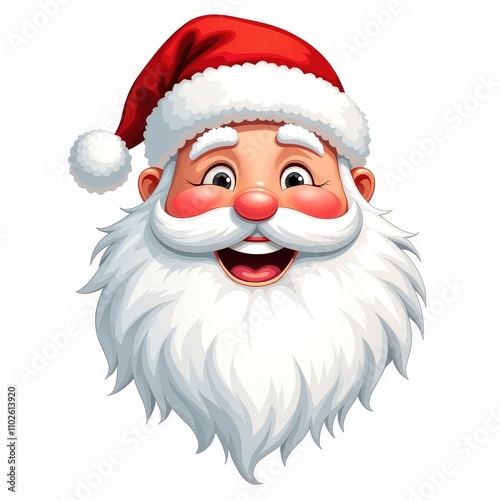 smiling santa claus artwork for holiday projects