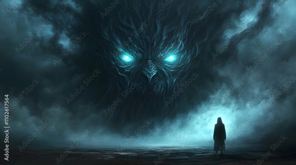 Dark Fantasy Illustration Fearsome Monster Dark Fantasy Illustration Fearsome Monster