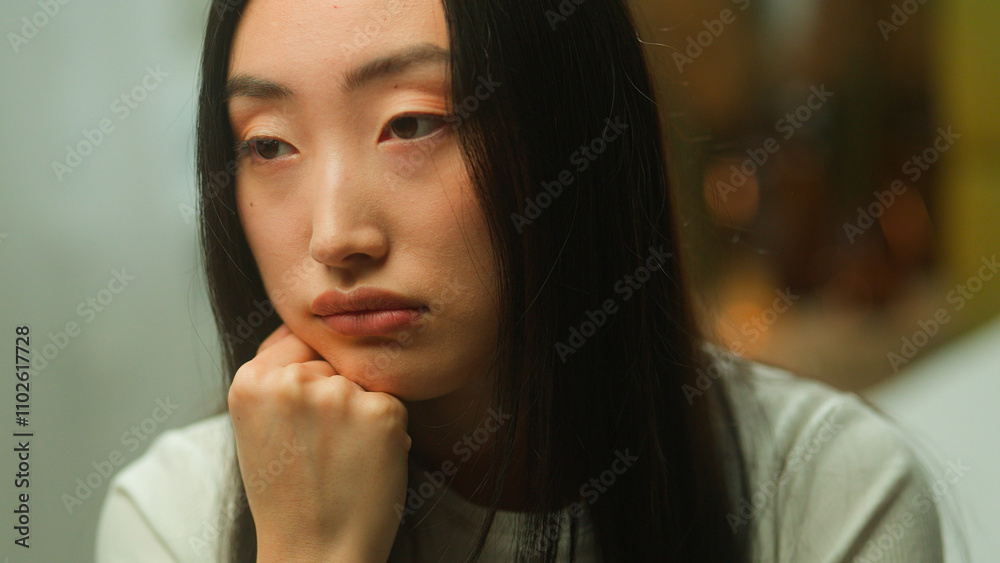 Alone sad upset Asian korean chinese woman negative sadness mood japanese ethnic girl lady female lonely stress thinking pensive at home suffer worried depressed melancholy think health problem sorrow Alone sad upset Asian korean chinese woman negative sadness mood japanese ethnic girl lady female lonely stress thinking pensive at home suffer worried depressed melancholy think health problem sorrow