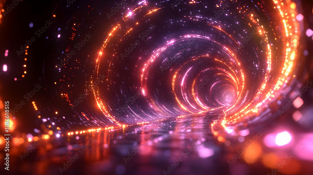 Abstract 3D Tunnel Background Abstract 3D Tunnel Background