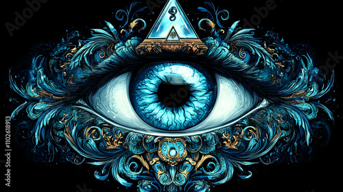 Ornate Eye Digital Illustra...