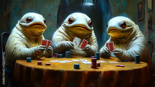 Fantasy Creature Poker Game...