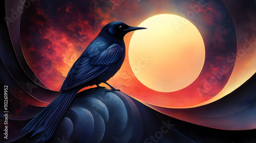 Cosmic Bird: An Abstract Il...