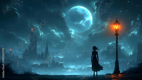 Night Cityscape Fantasy Ill...