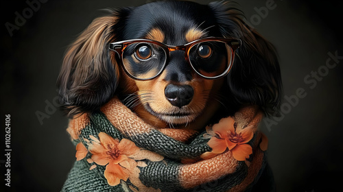 Adorable Dachshund Dog in G...