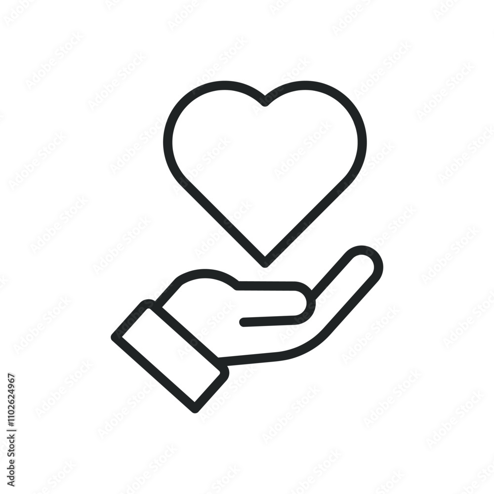 Care thin line icons. Editable stroke and Perfect pixel on transparent background Care thin line icons. Editable stroke and Perfect pixel on transparent background