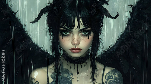 Dark Angel Illustration: Ra...