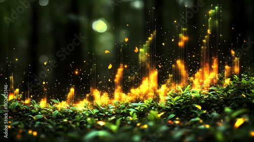 Glowing Cityscape Illustrat...