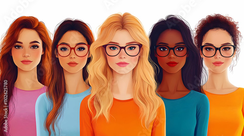 Diverse Women Illustration:...