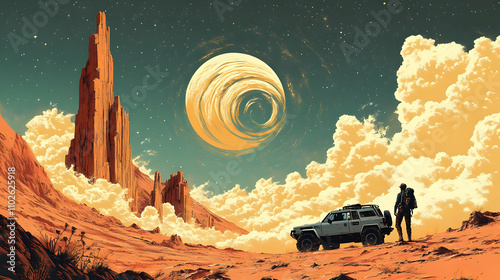 Desert Landscape Illustrati...