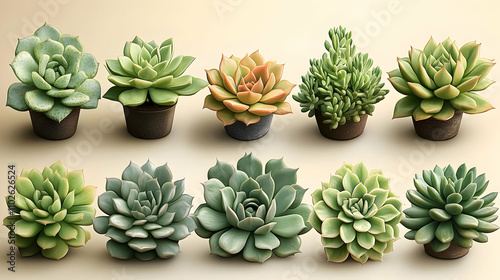 Succulent Plants Illustrati...