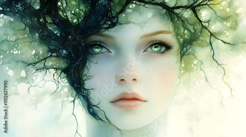 Enchanted Forest Woman - Wa...