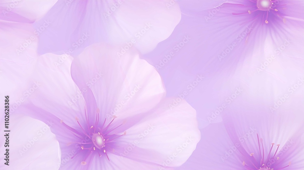 Fototapeta premium Beautiful Pink and Purple Flower Blossoms in Spring Macro Close-Up