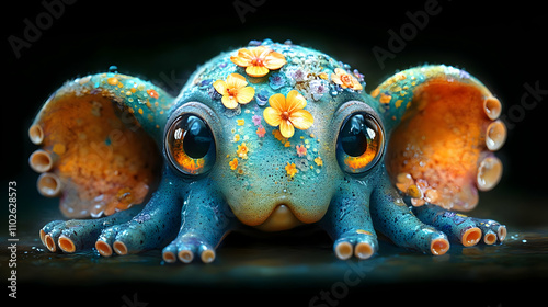 Adorable 3D Render of a Flo...