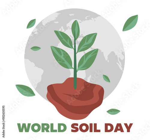 world soil day with a plant seed
