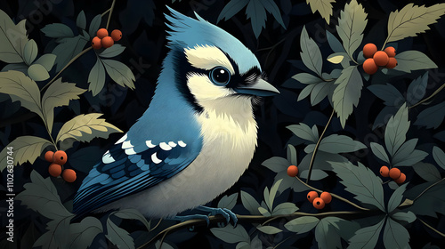 Blue Jay Bird Illustration ...
