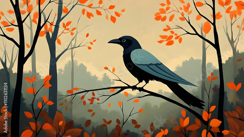Autumn Forest Illustration:...