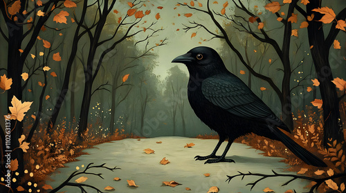 Autumn Forest Illustration:...