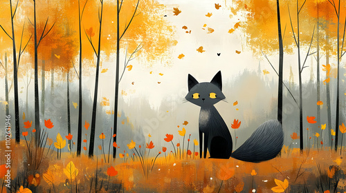Autumnal Forest Illustratio...