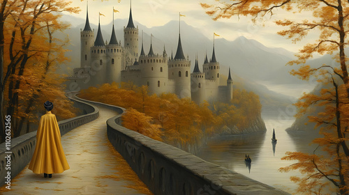Autumnal Castle Illustratio...