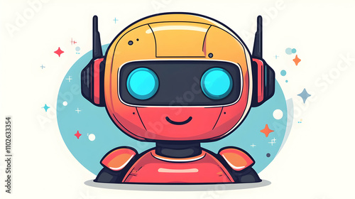 Friendly Robot Illustration