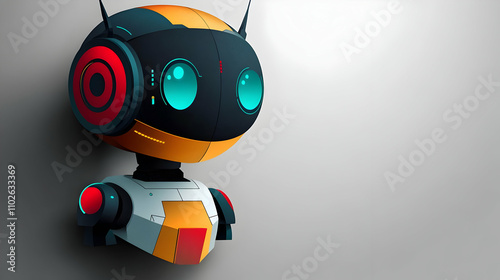 Cute Robot Illustration